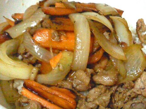 新玉ねぎの豚肉炒め